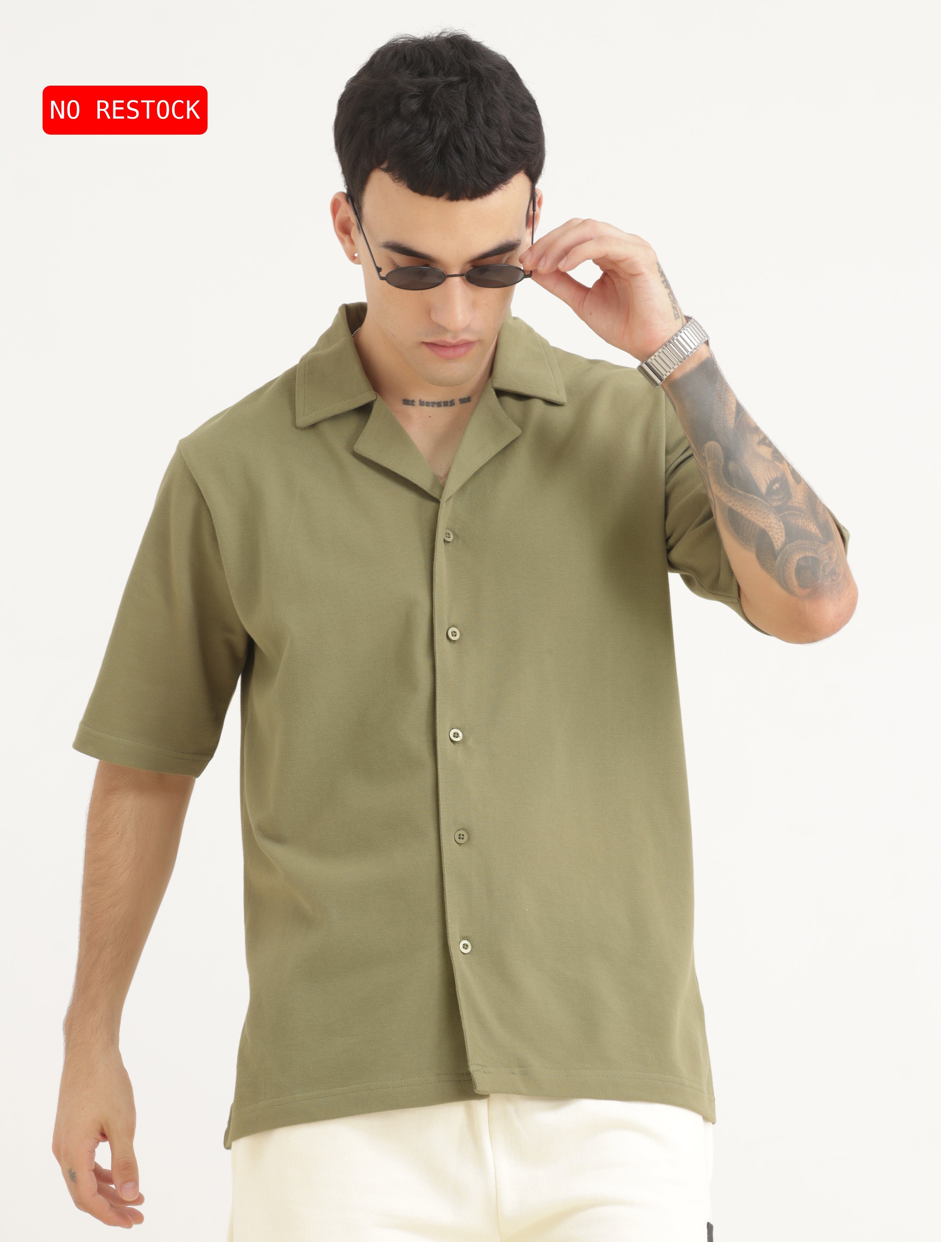 Basil Men's Half Sleeve Shirt